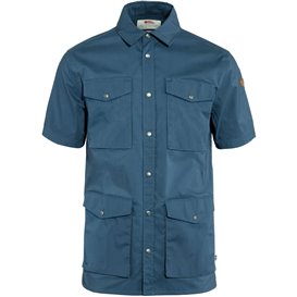 Fjällräven Räven Shirt Herren kurzarm Hemd indigo blue