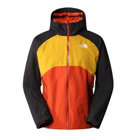 The North Face Stratos Jacket Herren Regenjacke bronze-yellow-tnf black