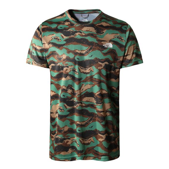 The North Face Reaxion Amp Crew Herren T-Shirt green camo print hier im The North Face-Shop günstig online bestellen