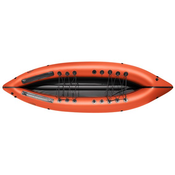 Nortik Duo Expedition PackRaft Rafting Boot orange-schwarz