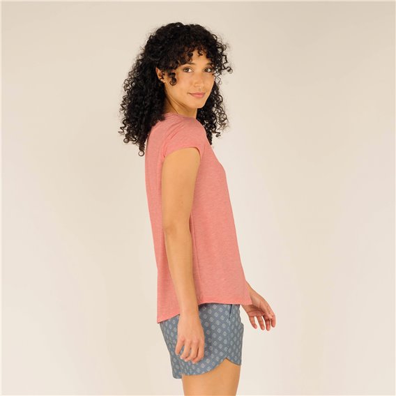 Sherpa Asha Top Damen T-Shirt Kurzarm Shirt sorbet hier im Sherpa-Shop günstig online bestellen