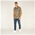 Sherpa Jangbu Short Sleeve Shirt Herren Kurzarm Hemd caramel sarus crane hier im Sherpa-Shop günstig online bestellen