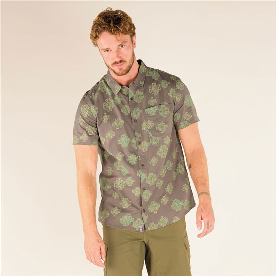 Sherpa Tharu Stride Short Sleeve Shirt Herren Kurzarm Hemd monsoon mandala hier im Sherpa-Shop günstig online bestellen