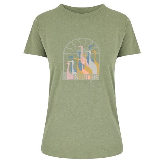 Sherpa Varuna Short Sleeve Crew Damen T-Shirt Kurzarm Shirt thyme crane hier im Sherpa-Shop günstig online bestellen