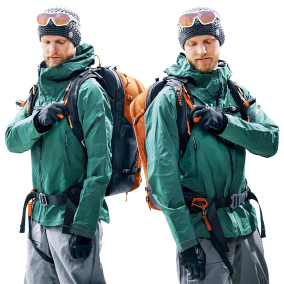 Deuter Alproof 32 Lawinenrucksack mit Airbag chestnut-black hier im Deuter-Shop günstig online bestellen