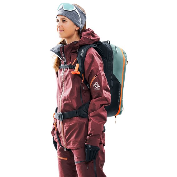 Deuter Alproof Lite 20 SL Damen Lawinenrucksack mit Airbag jade-black hier im Deuter-Shop günstig online bestellen