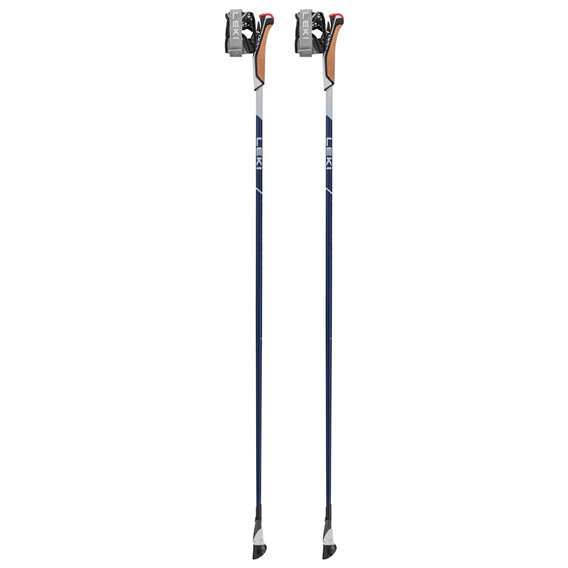 Leki Smart Pacer Lite Nordic Walking Stöcke metallic dark blue-white