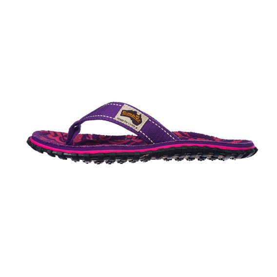 Gumbies Kids Kinder Zehentrenner Badelatschen Sandale purple hisbiskus hier im Gumbies-Shop günstig online bestellen