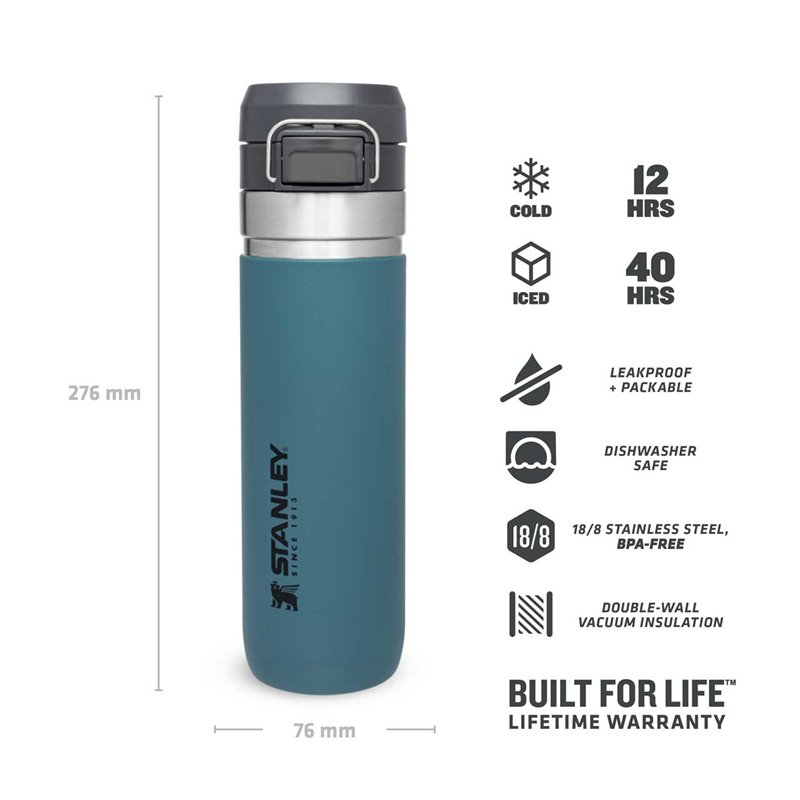 Stanley Quick Flip Water Bottle 0,7 Liter Trinkflasche Thermobecher petrol hier im Stanley-Shop günstig online bestellen