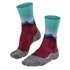 FALKE TK2 Explore Crest Damen Trekkingsocken Wandersocken cranberry hier im Falke-Shop günstig online bestellen