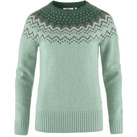 Fjällräven Övik Knit Sweater Damen Strickpullover misty green-deep patina hier im Fjällräven-Shop günstig online bestellen