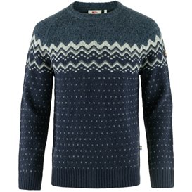 Fjällräven Övik Knit Sweater Herren Strickpullover dark navy-mountain blue hier im Fjällräven-Shop günstig online bestellen