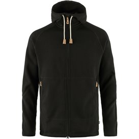 Fjällräven Övik Fleece Hoodie Herren Fleecejacke black