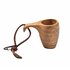 ARTS-Nature Mini Holz Kuksa 2,5cl Schnapsbecher aus Gummibaumholz