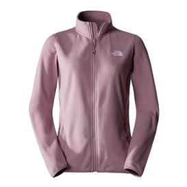 The North Face 100 Glacier Full Zip Damen Fleecejacke fawn grey