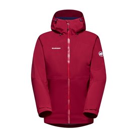Mammut Convey Tour HS Hooded Jacket Damen Regenjacke blood red-black hier im Mammut-Shop günstig online bestellen
