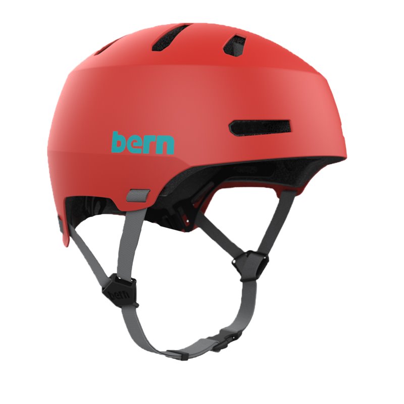 Bern Macon 2 H2O Helm für Wakeboard Kajak Wassersport matte hyper red