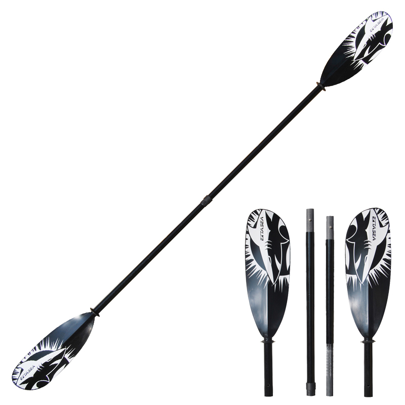 ExtaSea Tour Vario Fiberglas Doppelpaddel | 210-240cm | 4-teilig | schwarz-weiß hier im ExtaSea-Shop günstig online bestellen ExtaSea Tour Vario Fiberglas Doppelpaddel | 210-240cm | 4-teilig | schwarz-weiß hier im ExtaSea-Shop günstig online bestellen