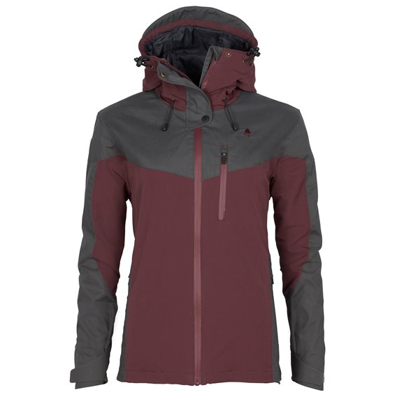 Pinewood Finnveden Hybrid Extrem Jacket Damen Übergangsjacke earth plum-anthrazit hier im Pinewood-Shop günstig online bestellen