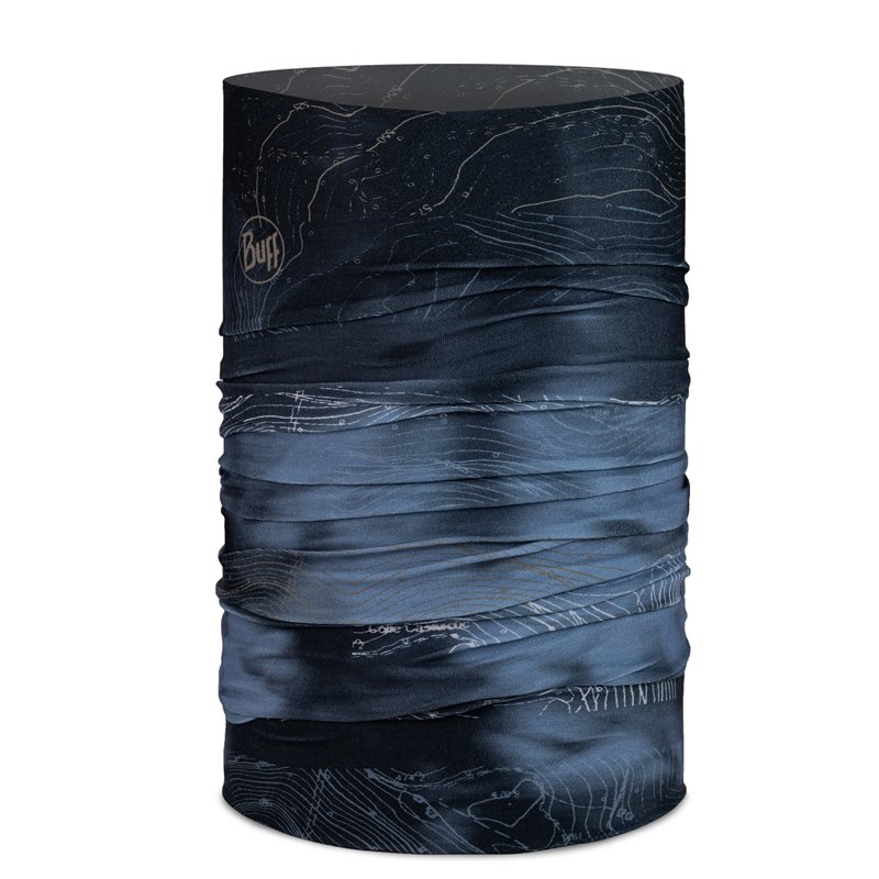 Accesorio Outdoor Niños Buff Junior Anawhata Caqui - Pañuelo Tubular EcoStretch Para Niñas, Material Reciclado Pañuelo Cuello Infantil EcoStretch