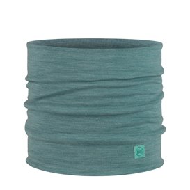 Buff Merino Heavyweight Neck Warmer Halstuch Schlauchschal solid pool