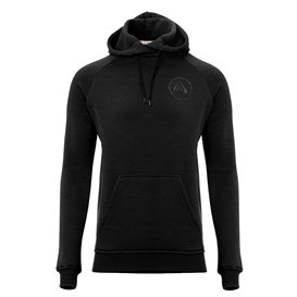Aclima FleeceWool V2 Hoodie Herren Merino Kapuzenpullover jet black