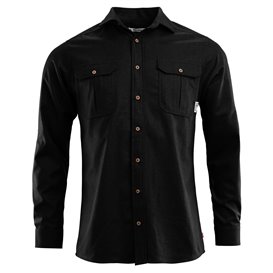 Aclima Reborn Woolshirt Shirt Herren Langarm Hemd dark grey melange hier im Aclima-Shop günstig online bestellen