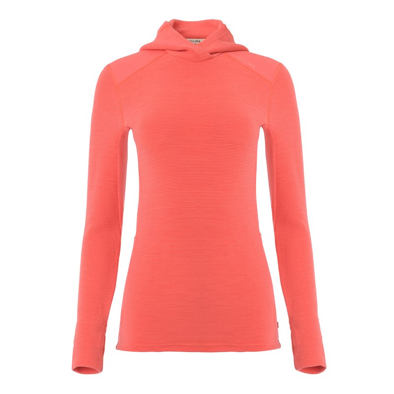Aclima StreamWool Hoodie Damen Merino Kapuzenpullover spiced coral hier im Aclima-Shop günstig online bestellen Aclima StreamWool Hoodie Damen Merino Kapuzenpullover spiced coral hier im Aclima-Shop günstig online bestellen