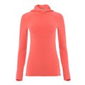 Aclima StreamWool Hoodie Damen Merino Kapuzenpullover spiced coral