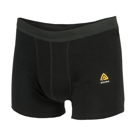 Aclima WarmWool Boxer Herren Merino Shorts Unterwäsche jet black hier im Aclima-Shop günstig online bestellen