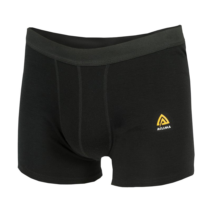 Aclima WarmWool Boxer Herren Merino Shorts Unterwäsche jet black hier im Aclima-Shop günstig online bestellen