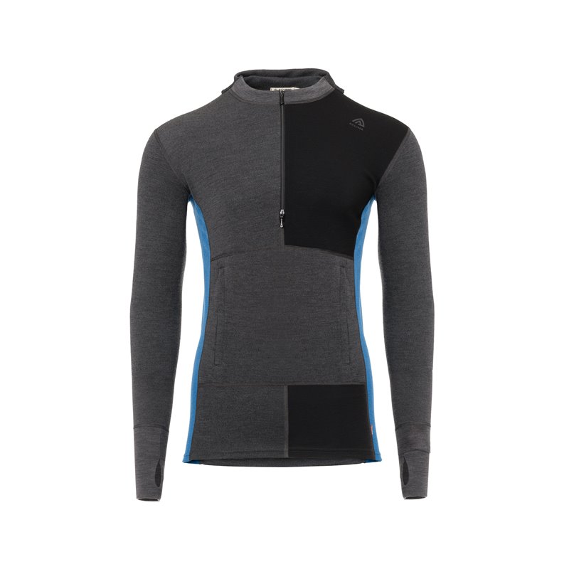 Aclima WarmWool Hoodsweater 1/4 Zip Herren Merino Unterwäsche marengo-corsair hier im Aclima-Shop günstig online bestellen