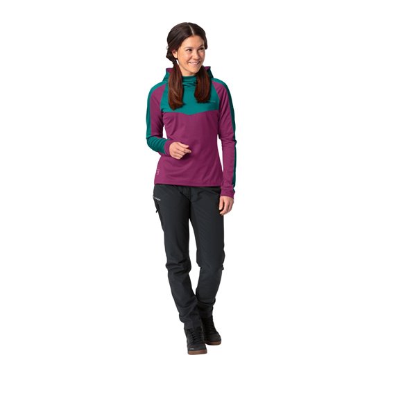 Vaude Qimsa Longsleeve Shirt II Damen Fahrradtrikot wave hier im Vaude-Shop günstig online bestellen