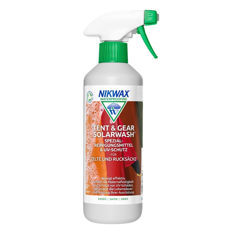 Nikwax Tent & Gear SolarWash Spray-On 500ml Reinigungsmittel hier im NikWax-Shop günstig online bestellen