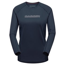 Mammut Selun FL Longsleeve Logo Damen Sweatshirt Langarm Shirt marine hier im Mammut-Shop günstig online bestellen