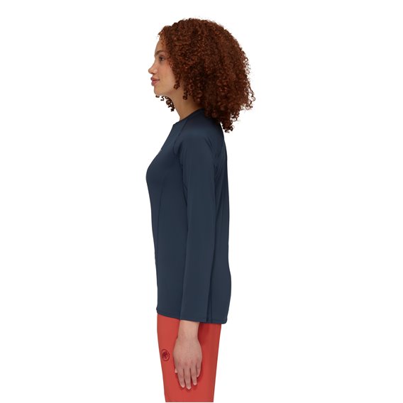 Mammut Selun FL Longsleeve Logo Damen Sweatshirt Langarm Shirt marine hier im Mammut-Shop günstig online bestellen
