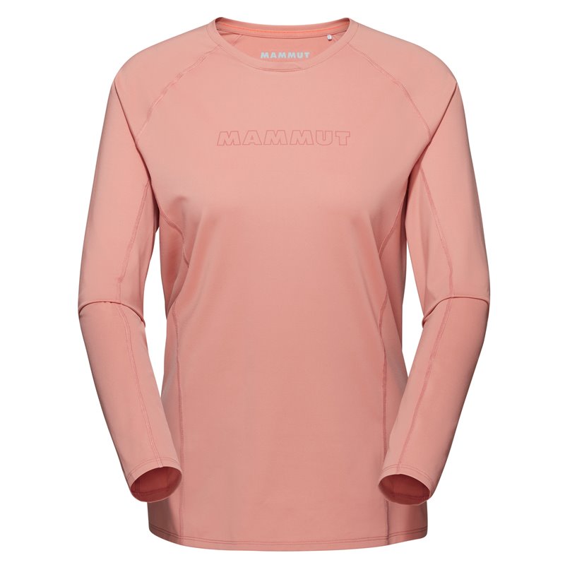 Mammut Selun FL Longsleeve Logo Damen Sweatshirt Langarm Shirt quartz dust hier im Mammut-Shop günstig online bestellen