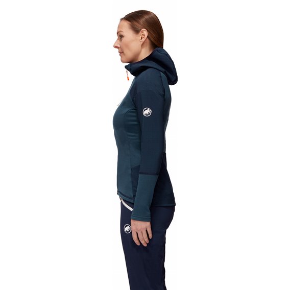 Mammut Eiswand Advanced ML Hooded Jacket Damen Fleecejacke night hier im Mammut-Shop günstig online bestellen