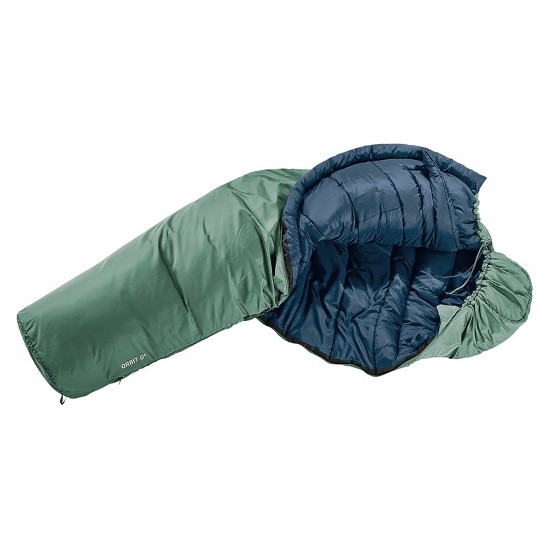 Deuter Orbit +0 EL Schlafsack RV links Kunstfaserschlafsack ivy-ink hier im Deuter-Shop günstig online bestellen