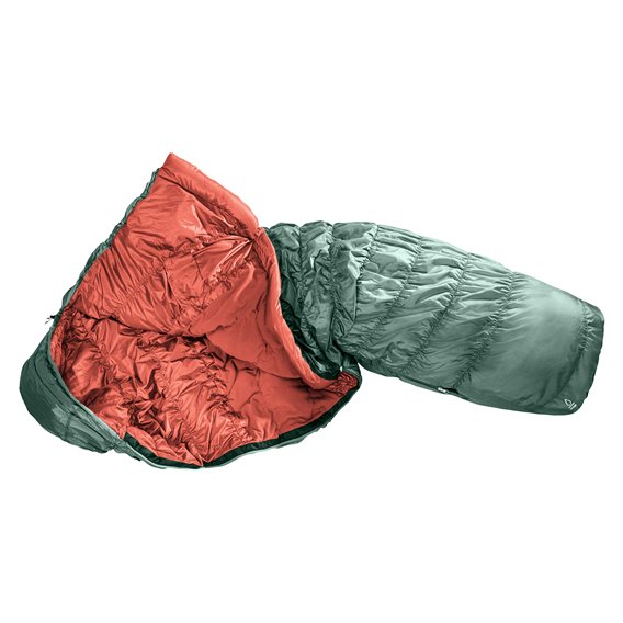Deuter Exosphere +4 SL Schlafsack RV links Kunstfaserschlafsack sage-redwood hier im Deuter-Shop günstig online bestellen