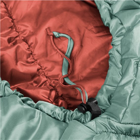 Deuter Exosphere +4 SL Schlafsack RV links Kunstfaserschlafsack sage-redwood hier im Deuter-Shop günstig online bestellen