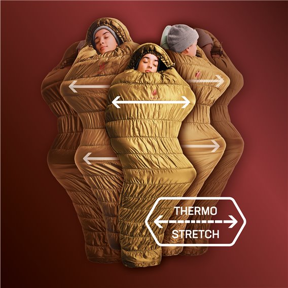 Deuter Exosphere +4 SL Schlafsack RV links Kunstfaserschlafsack sage-redwood hier im Deuter-Shop günstig online bestellen