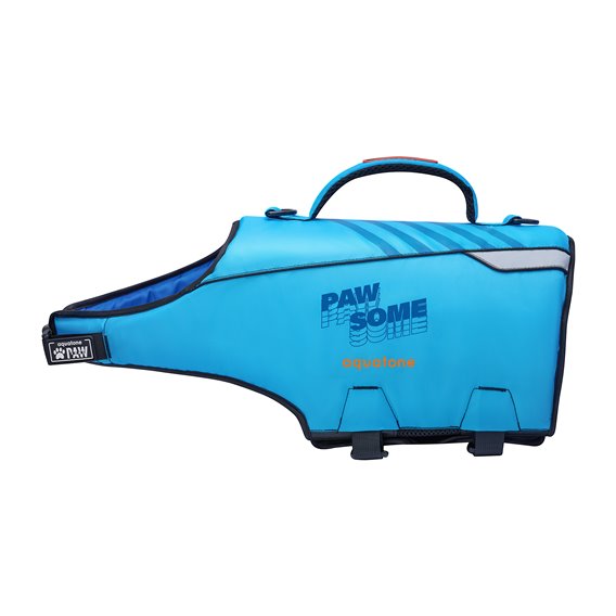 Aquatone Pawsome Hunde Schwimmweste blau