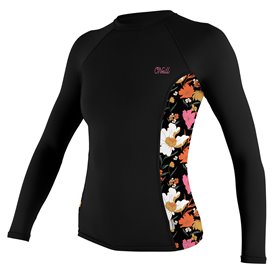 ONeill Side Print Longsleeve Damen Rashguard black-flowers hier im ONeill-Shop günstig online bestellen