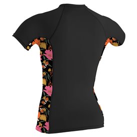 ONeill Side Print Shortsleeve Damen Rashguard black-flowers hier im ONeill-Shop günstig online bestellen