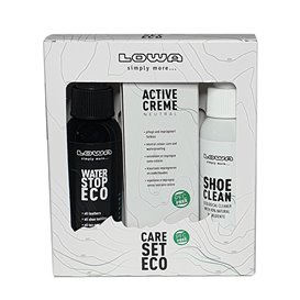 Lowa Care Set Eco Farbneutral mit Water Stop Eco + Active Creme + Shoe Clean