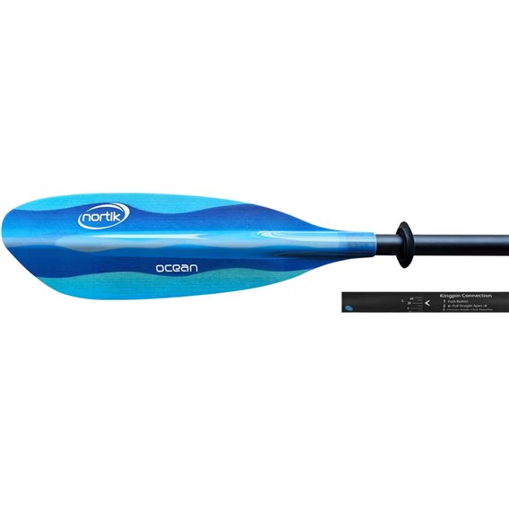 Nortik Ocean Fiberglas King-Pin 2-teilig Doppelpaddel Kajakpaddel hier im NORTIK-Shop günstig online bestellen