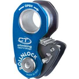 Climbing Technology Roll N Lock Seilrolle Seilklemme anthracite-blue