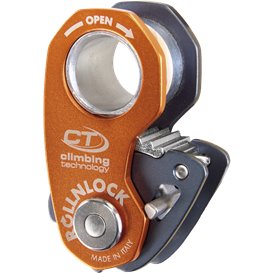 Climbing Technology Roll N Lock Seilrolle Seilklemme anthracite-orange