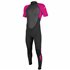ONeill Reactor II Youth 2mm Back Zip Shortsleeve Fullsuit Kinder Neoprenanzug black-berry